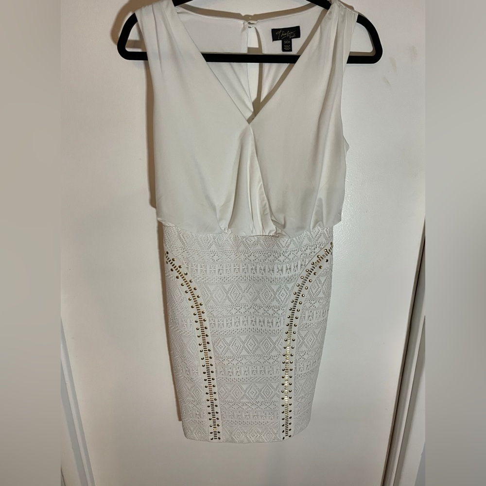 Thalia Sodi White Mini Cocktail Dress Size Small Women's